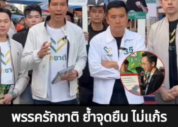 พรรครักชาติ ลุยโคราช ปลุกกระแสปกป้องรัฐธรรมนูญ ปี 60 ย้ำจุดยืน ไม่แก้รัฐธรรมนูญ ชี้ เปลืองงบประมาณ นำเงินมาแก้ปัญหาปากท้องชาวบ้านดีกว่า
