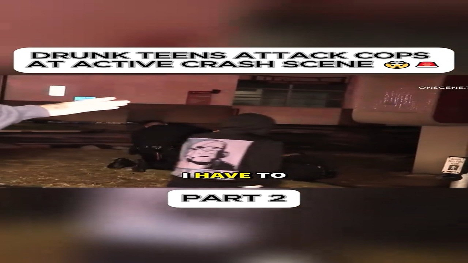 Full Video : DRUNK TEENS ATTACK COPS AT ACTIVE CRASH SCENE #cops #copsoftiktok