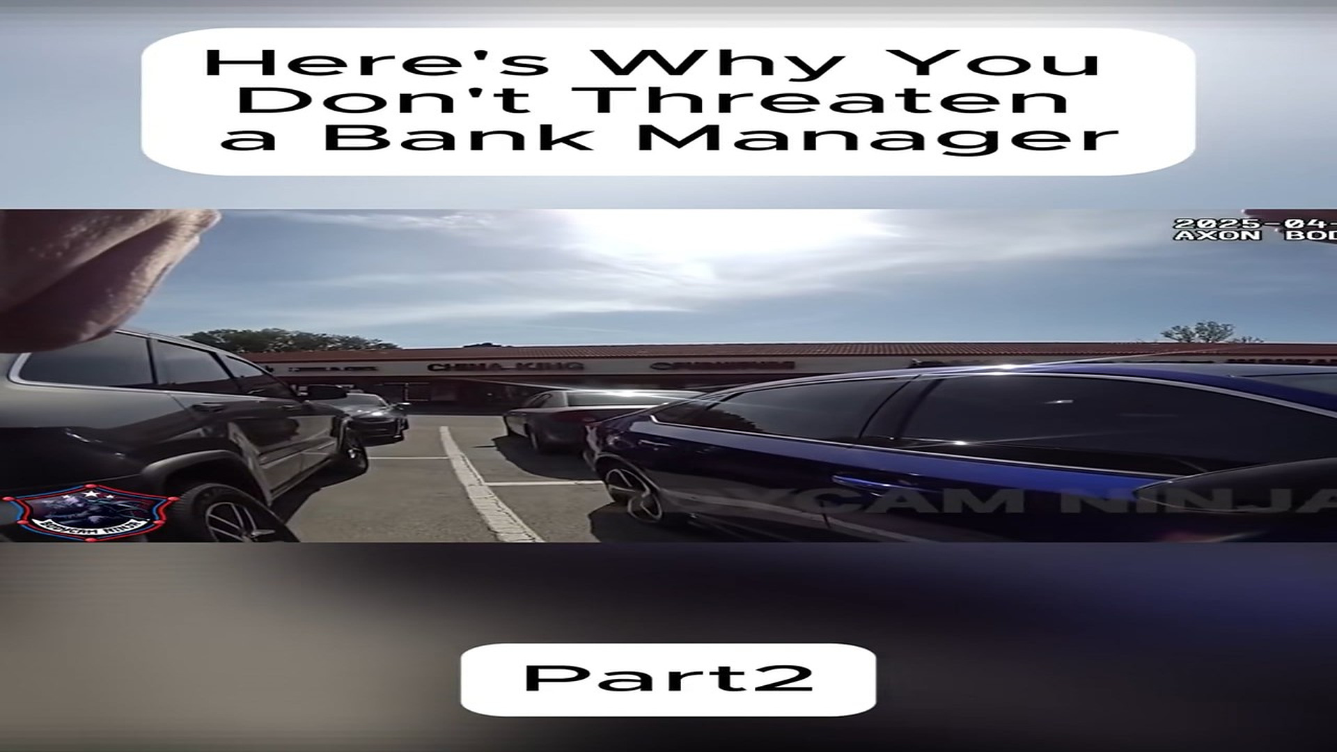 Full Video : Here's Why You Don't Threaten a Bank Manager#fyp #foryou #cops #poiceofficer #bodycam (1)