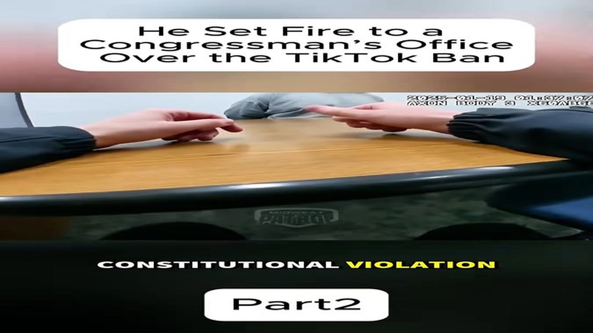 Full Video : He Set Fire to a Congressman’s Office Over the TikTok Ban#fyp #foryou #poiceofficer #bodycam #cops (1) | Giovany Witter