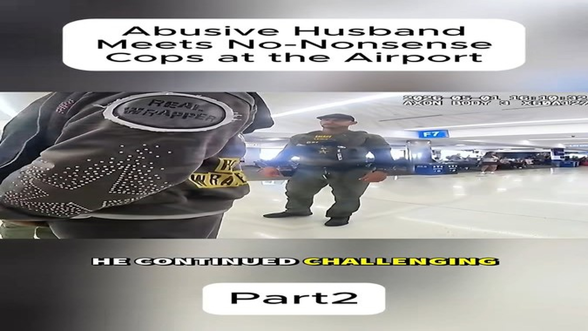 Full Video : Abusive Husband Meets No Nonsense Cops at Airport#fyp #foryou #po | Giovany Witter